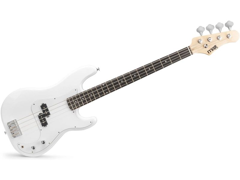 MAX E-Bass GigKit Weiss Bass Gitarrenset