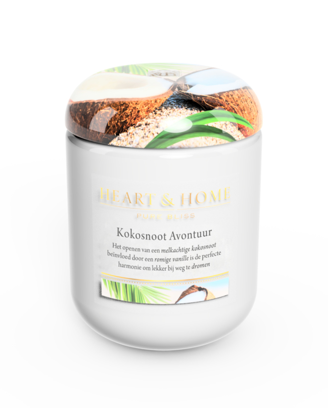 Heart & Home Grote Geurkaars - Kokosnoot Avontuur 1st