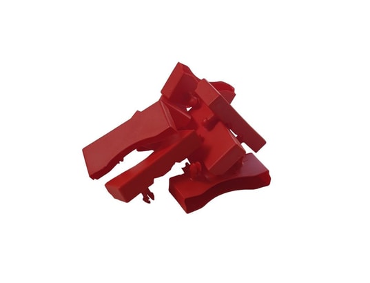 EBAC - Lot de 10 embouts rouge pour lattes de 68 x 8 mm