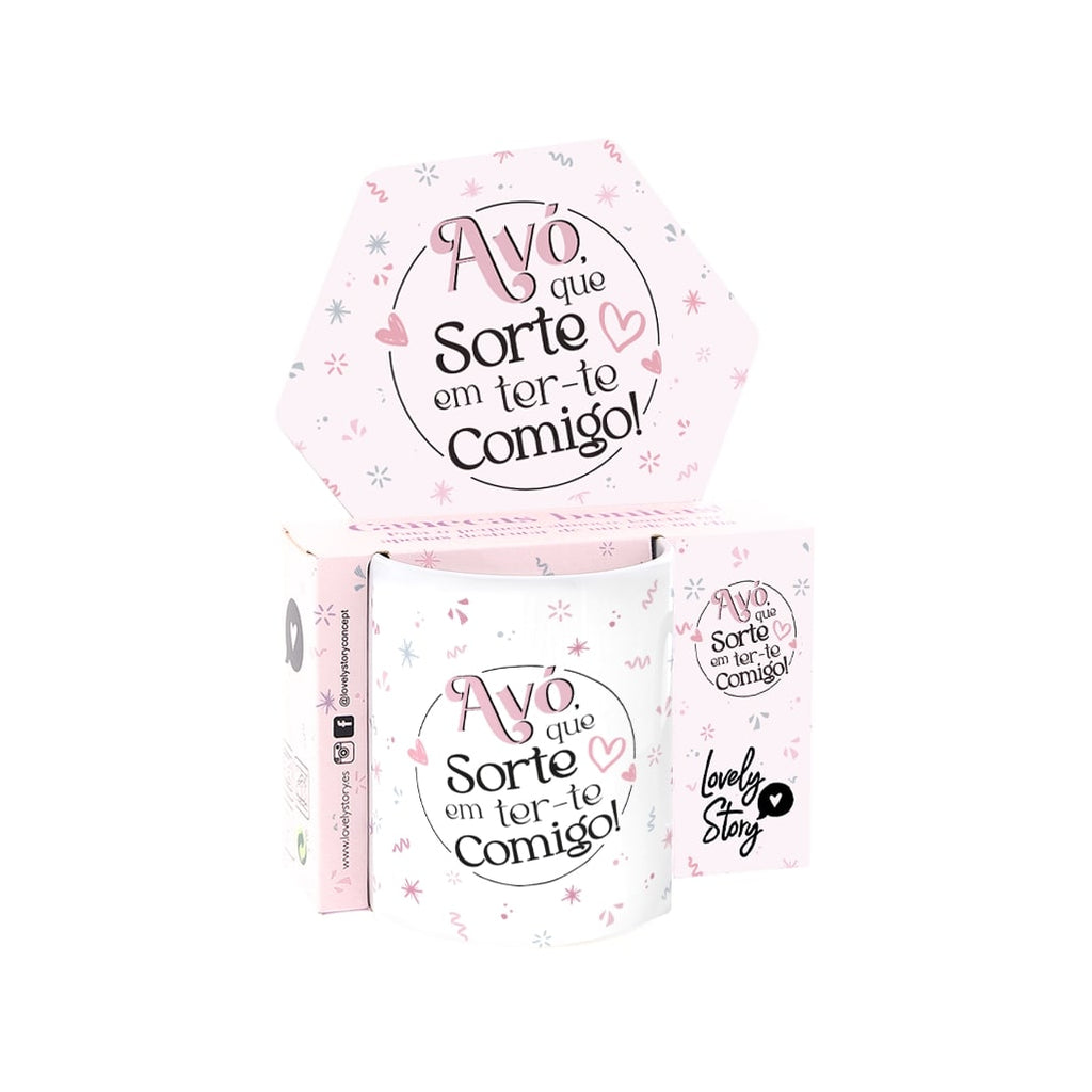 Caneca - Avó, Que Sorte Em Ter-Te Comigo