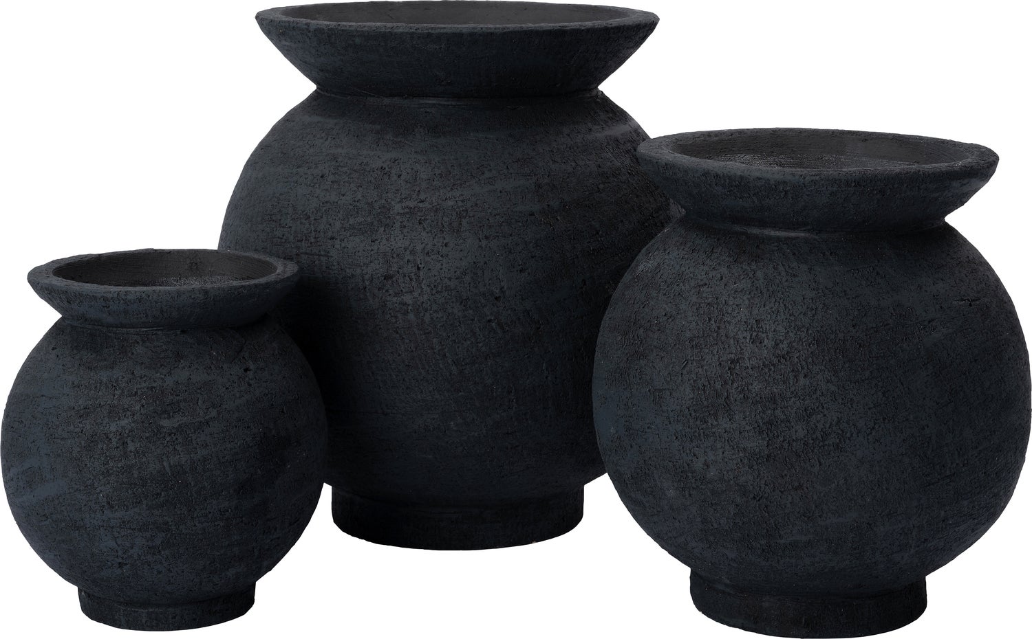Intratuin bloempot Loua zwart D 22,5 H 24,5 cm
