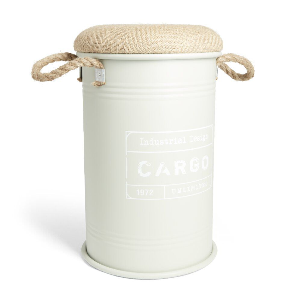 Pouf coffre de rangement petit modèle Ø27xH43,5cm vert