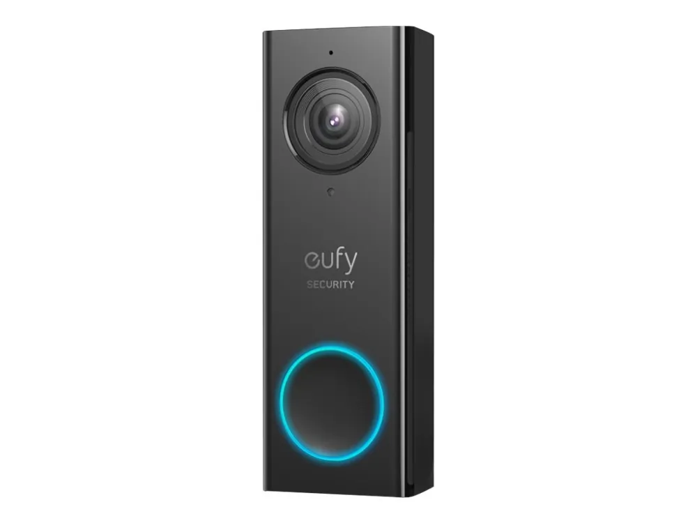 Eufy Video Doorbell 2K - Dørringeklokke - trådløs - Wi-Fi - 2.4 Ghz - sort