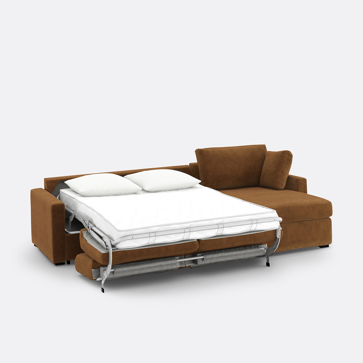 LA REDOUTE INTERIEURS<br>Sofá-cama de canto em veludo de espuma premium HR Timor