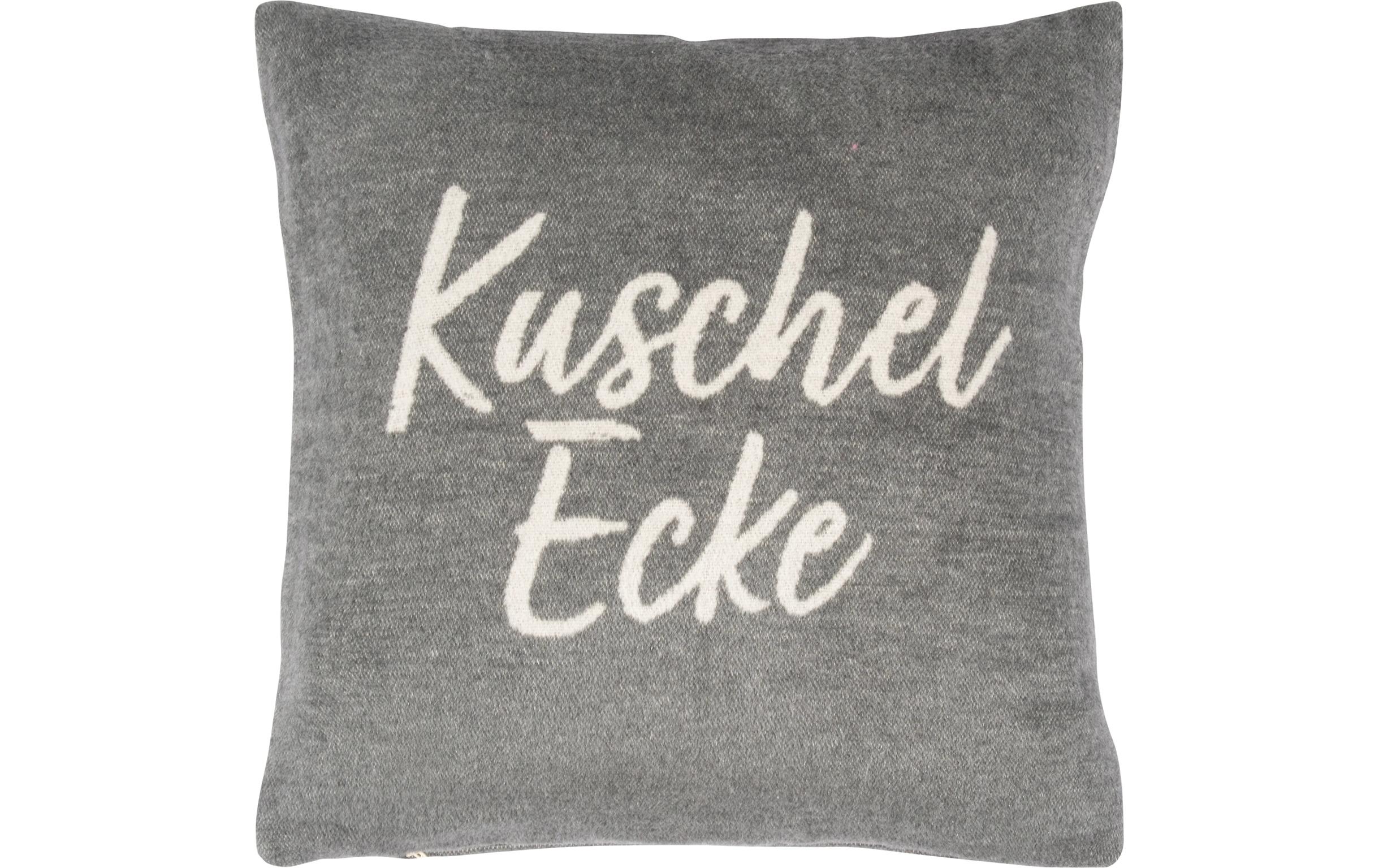 Kissenbezug Kuschelecke 45 x 45 cm, GrauKissenhülle