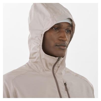 Veste coupe-vent Salomon Bonatti Cross Wind Beige Homme