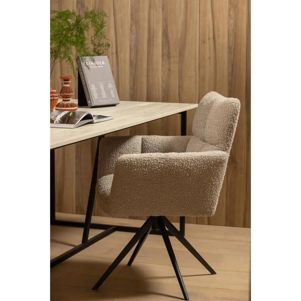 WOOOD Silas Eettafel - Essen - Dust - 75x220x90