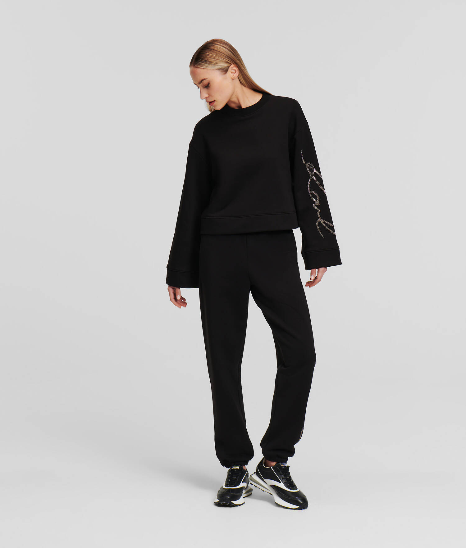 PANTALON DE JOGGING KARL SIGNATURE À STRASS