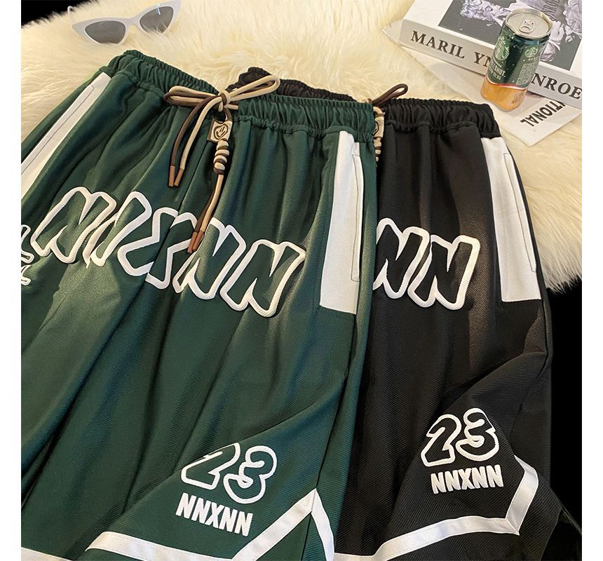 Derbundy - Shorts met trekkoord en tekstprint