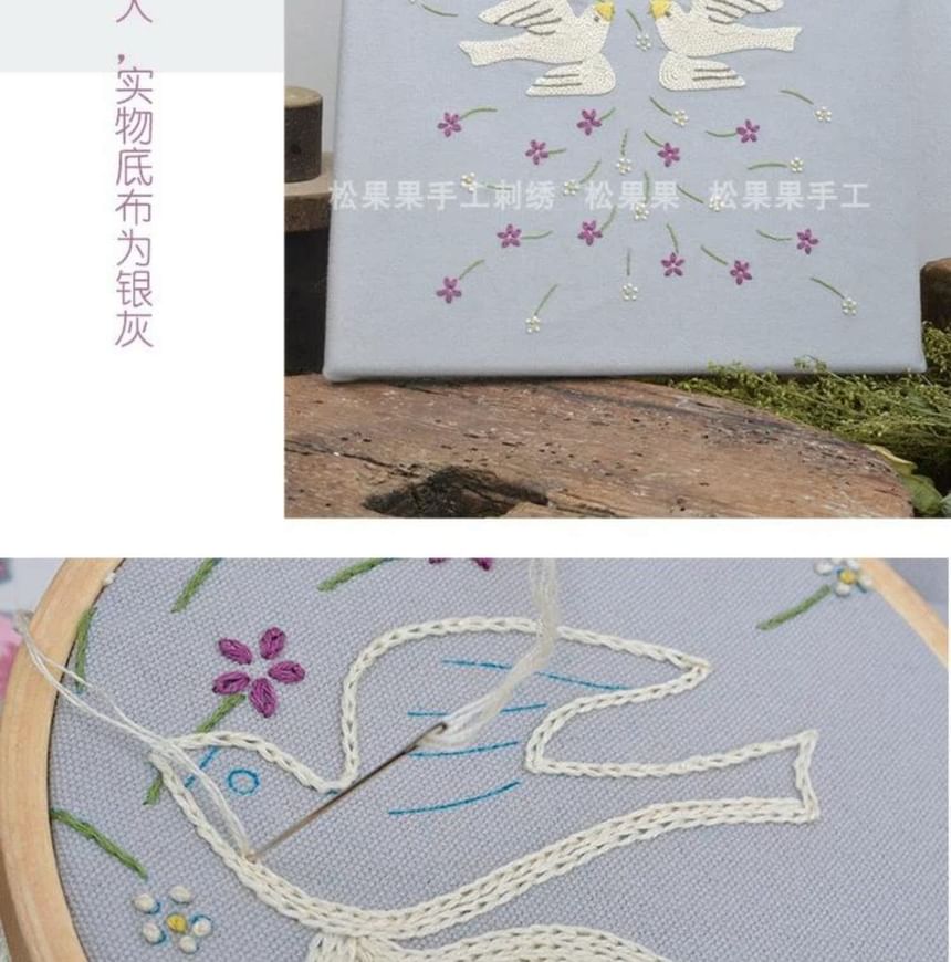 Embroidery Kingdom - DIY borduurset met frame / borduurring / set (verschillende ontwerpen)