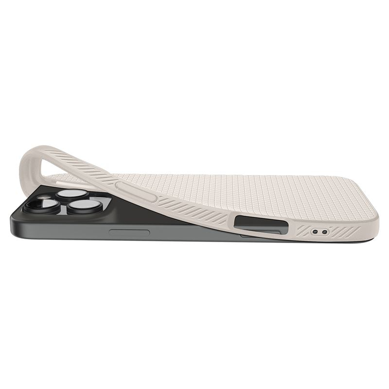 iPhone 16 Pro Max Liquid Air Case Gummi Hülle (ACS07991) - Natural Titanium (Silber)