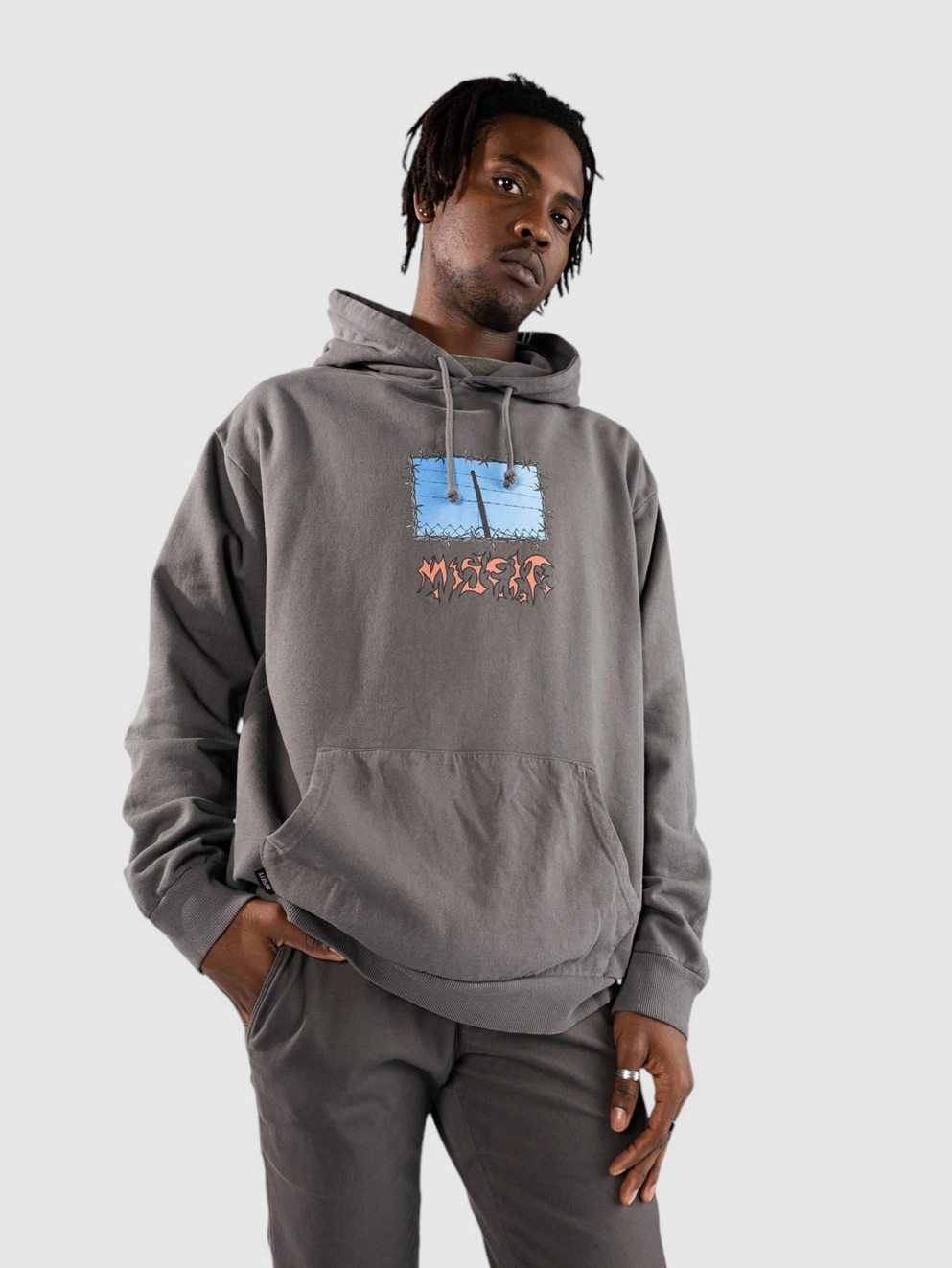 Misfit Shapes Panoramic Heaven Hoodie pigment petrol