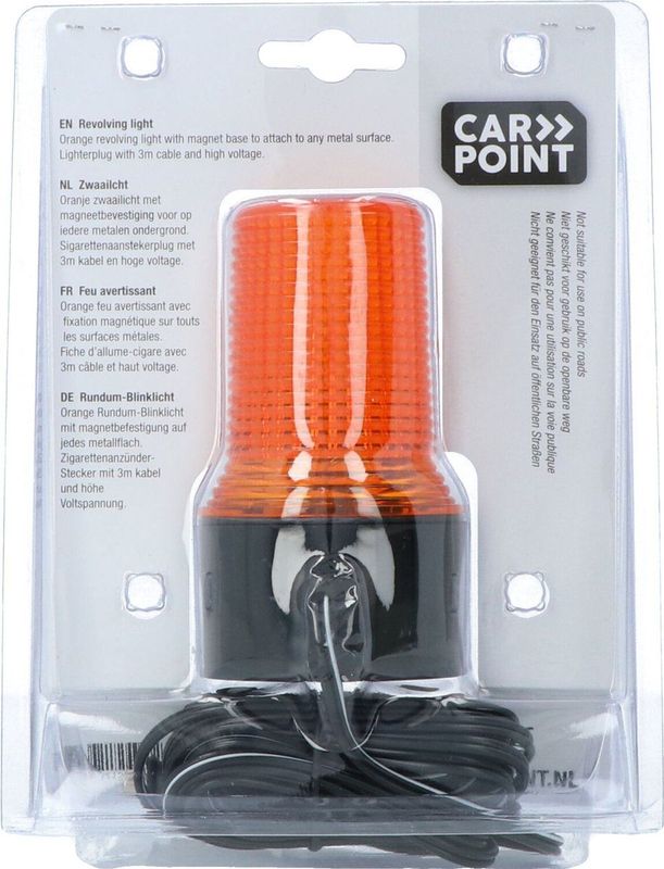 Carpoint - Zwaailicht - Geel/Oranje - 500 Watt Xenon - Magnetische Bevestiging