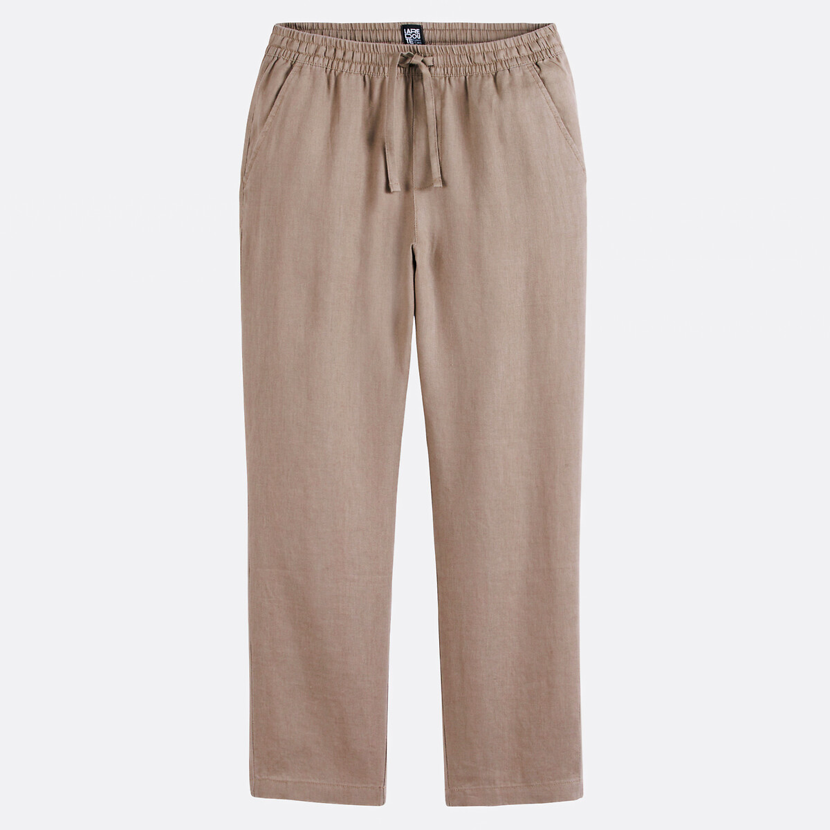 COLEÇÃO LA REDOUTE<br>Calças de linho de corte reto
