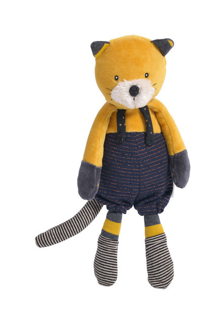 Poupée chat moutarde Lulu Les Moustaches - MOULIN ROTY
