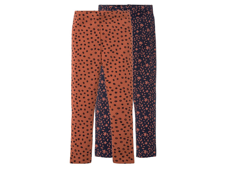 2 leggings voor peutermeisjes