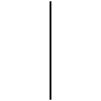 Hoekprofiel kunststof zwart 35x35mm 260cm