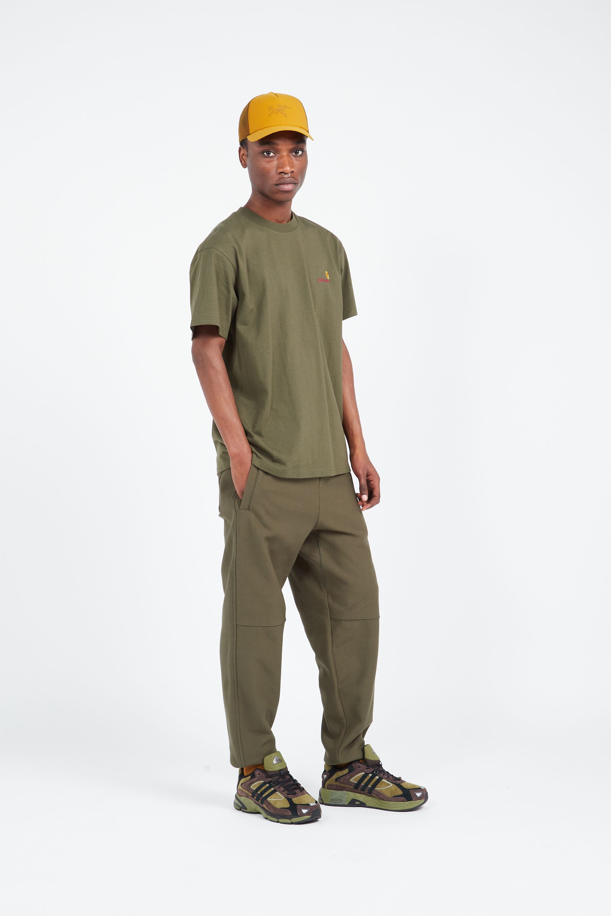 CARHARTT WIP T-shirt AMERICAN SCRIPT Kaki