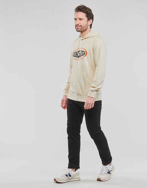 Quiksilver - IN CIRCLES HOODIE - Blanc / Jaune / Noir