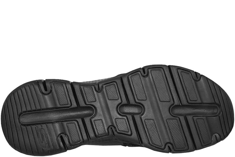 SKECHERS ARCH FIT SNEAKERS I SORT TEKSTIL