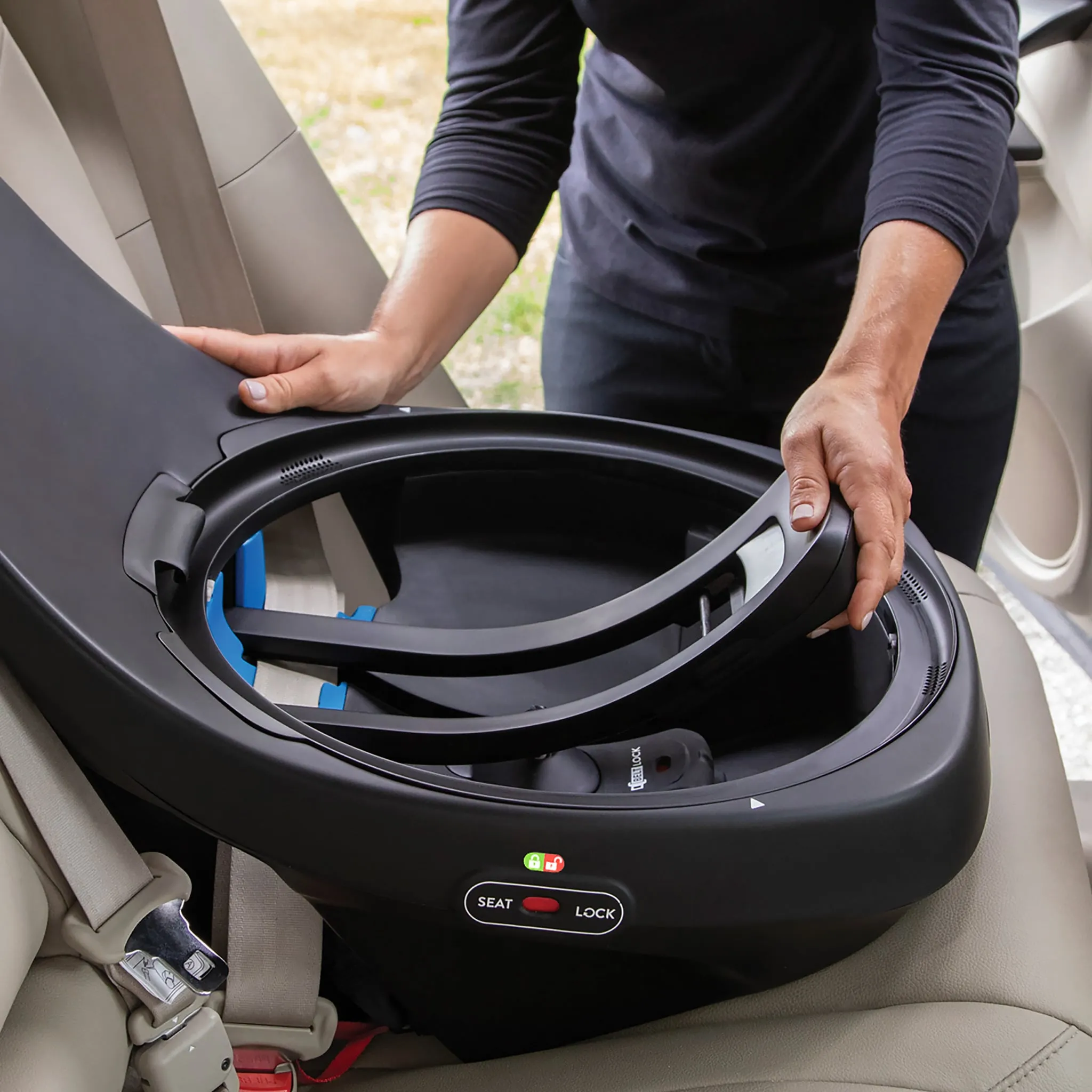 Evenflo Siège d’Auto tout-en-un rotatif Revolve360 - Amherst Gris