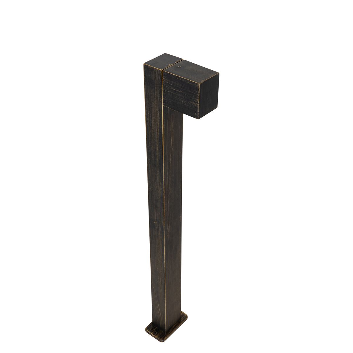 Industriële staande buitenlamp antiek goud 80 cm IP44 - Baleno