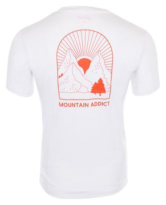 T-shirt Manches Courtes Rubb'r Mountain Addict Blanc