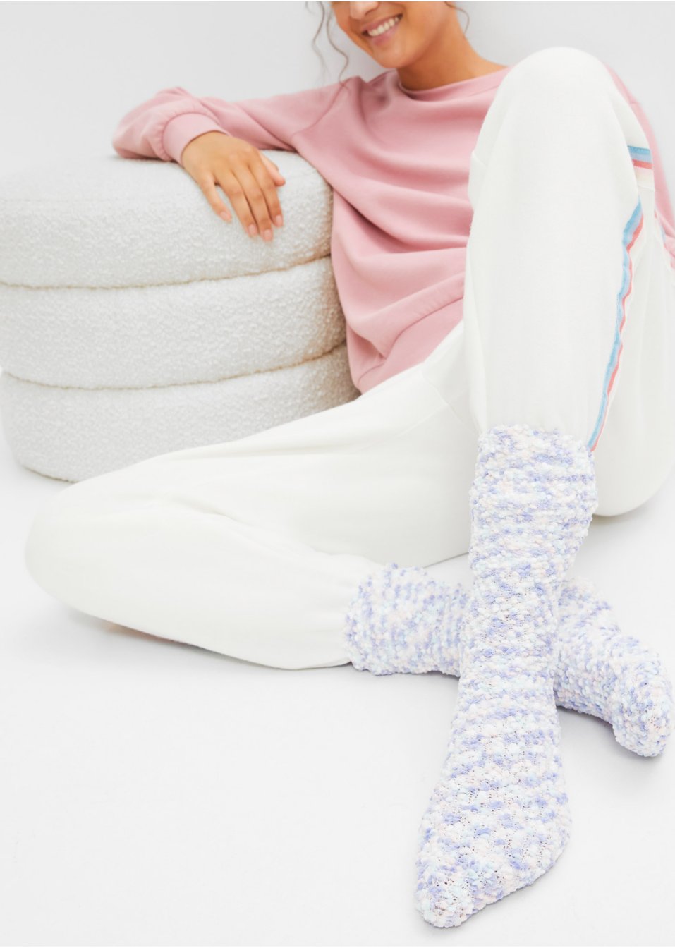 Lot de 3 paires de chaussettes douillettes avec fil fantaisie