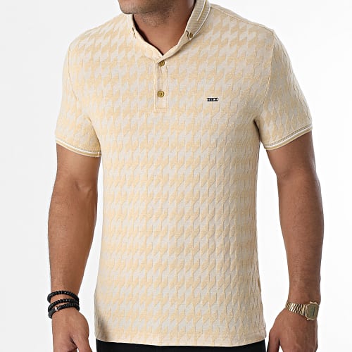 Polo Manches Courtes 1080 Beige Chiné