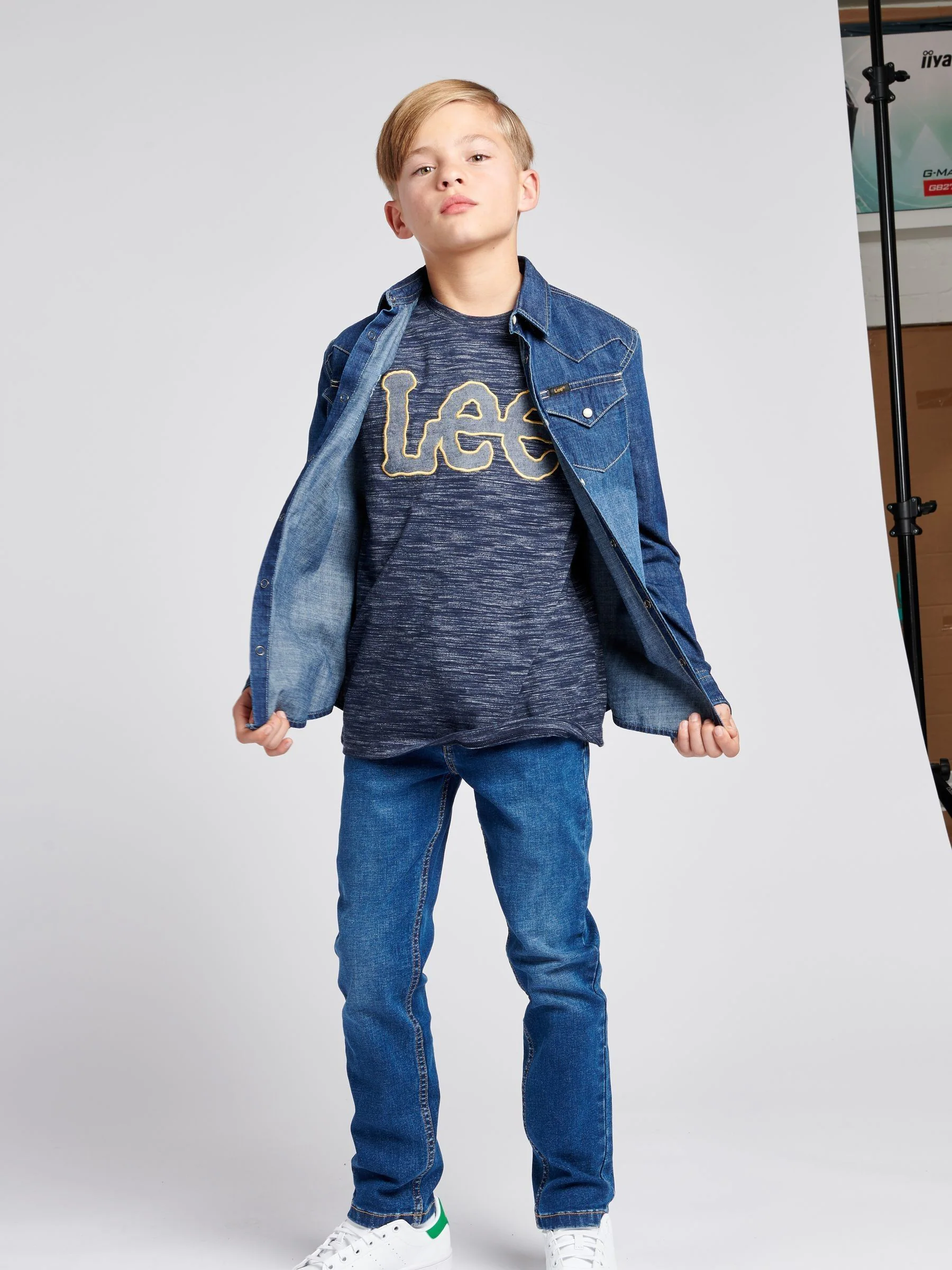 Normaal blauw - Lee Luke Slim Fit Jeans