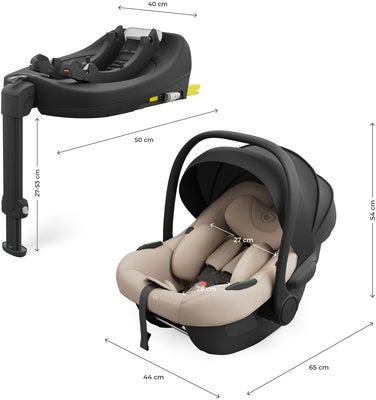 Kinderkraft I-LITE Babybilstol inkl. ENDURA SAFE FX Base, Beige