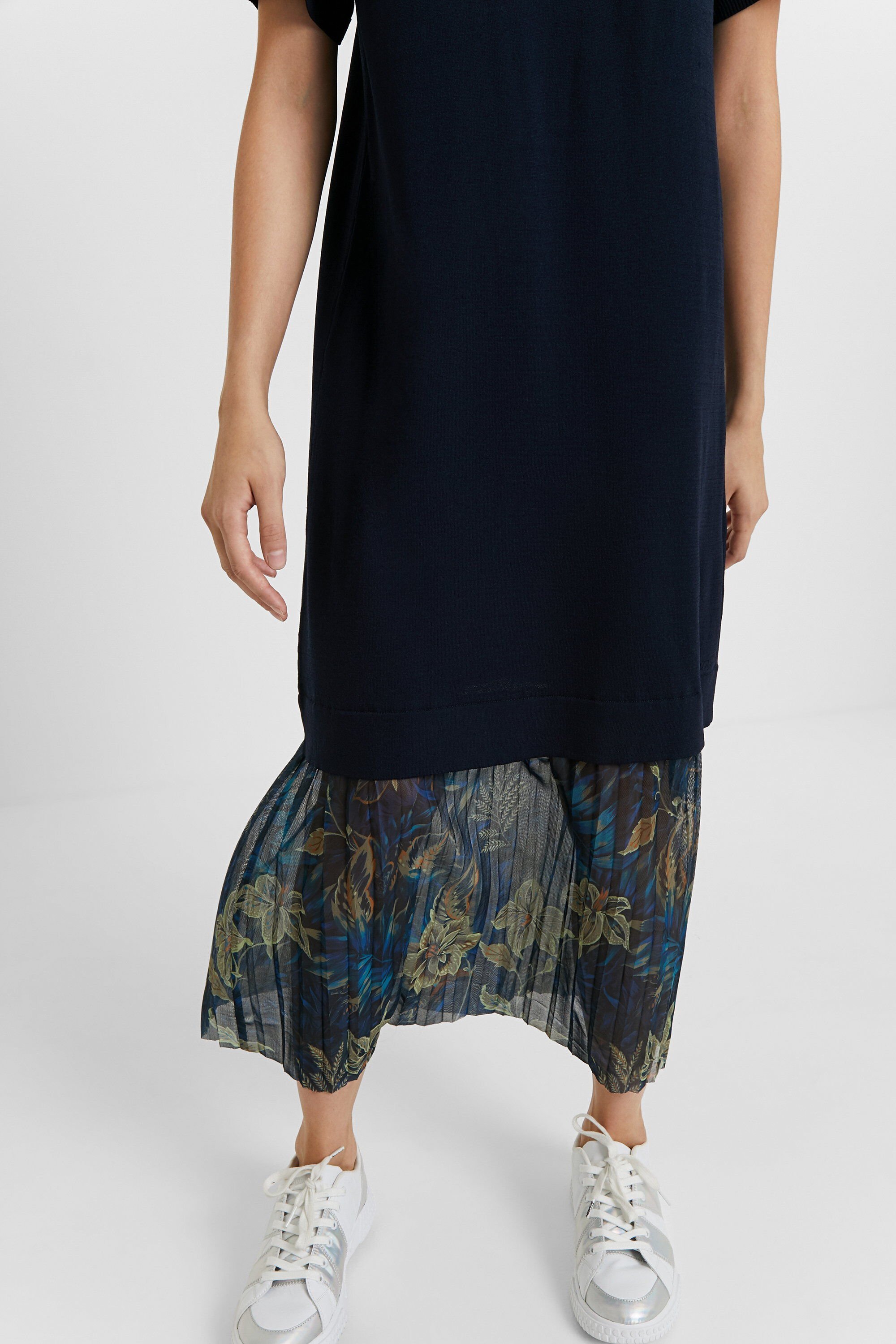 Robe maille fleurs