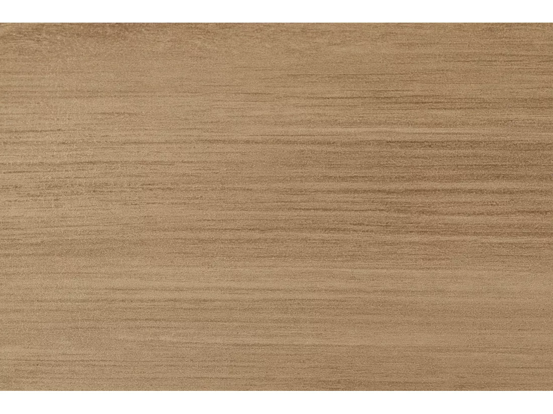 Bureau extensible 2 tiroirs et 1 niche - Coloris : Blanc et naturel - EVAN
