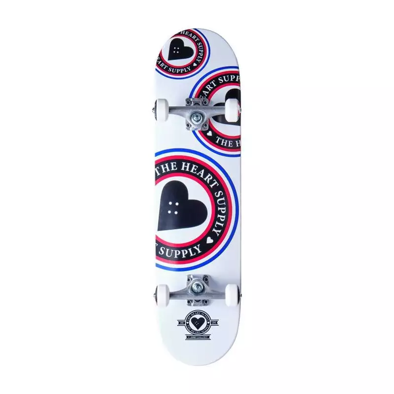 Skate HEART SUPPLY Orbit Logo Blanc/Noir/bleu 8.0