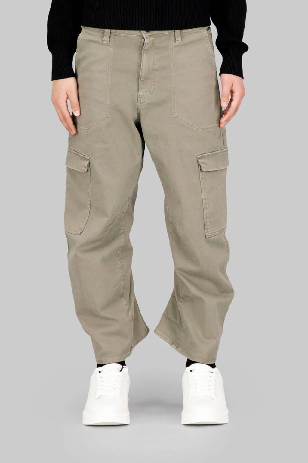 G-STAR loose cargo broek grijsgroen