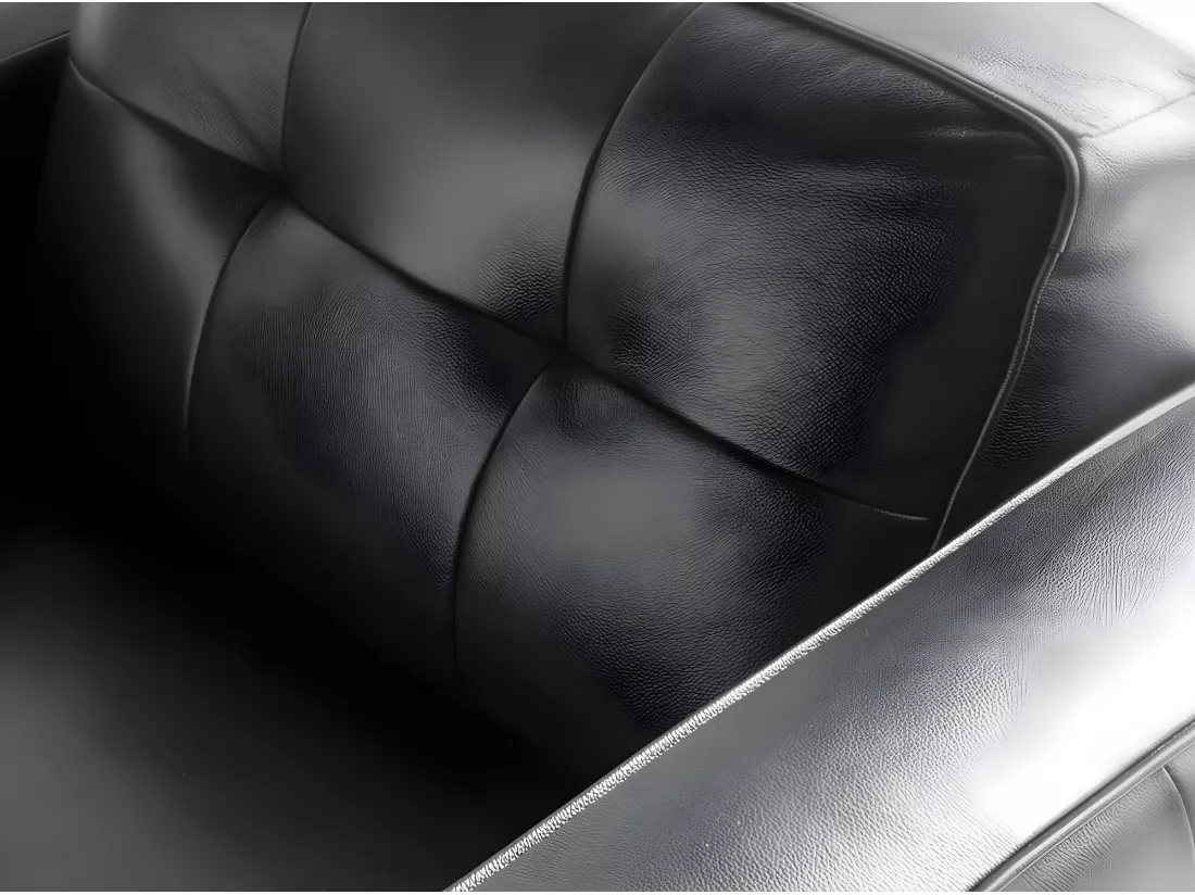 Fauteuil en cuir et pieds en bois 5037 ANGEL CERDA
