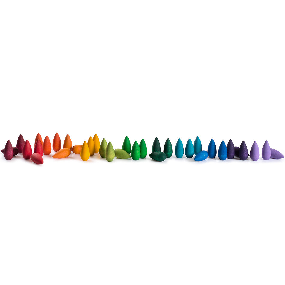 Grapat sneeuwvlokken regenboog - 36st