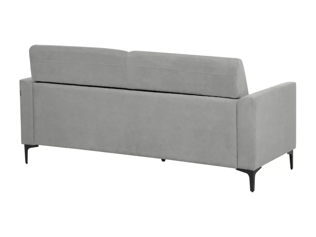 Canapé 3 places en tissu gris FENES