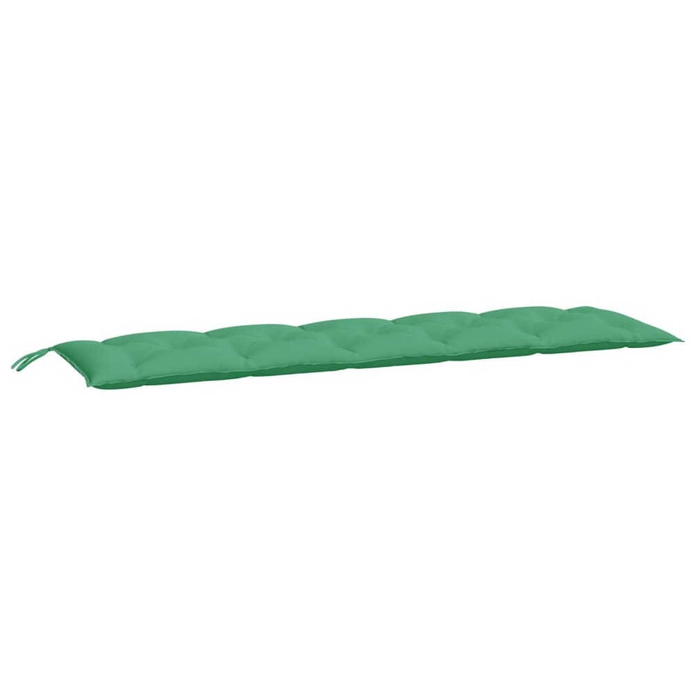 Coussins de banc de jardin 2 pcs vert 180x50x7 cm tissu oxford
