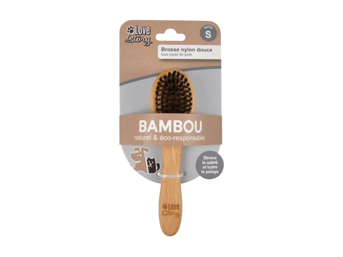 Brosse de Toilettage Bambou 