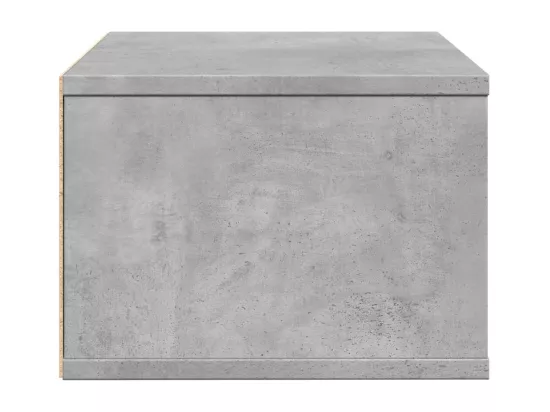 Support d'imprimante gris béton 40x32x22,5 cm bois d'ingénierie