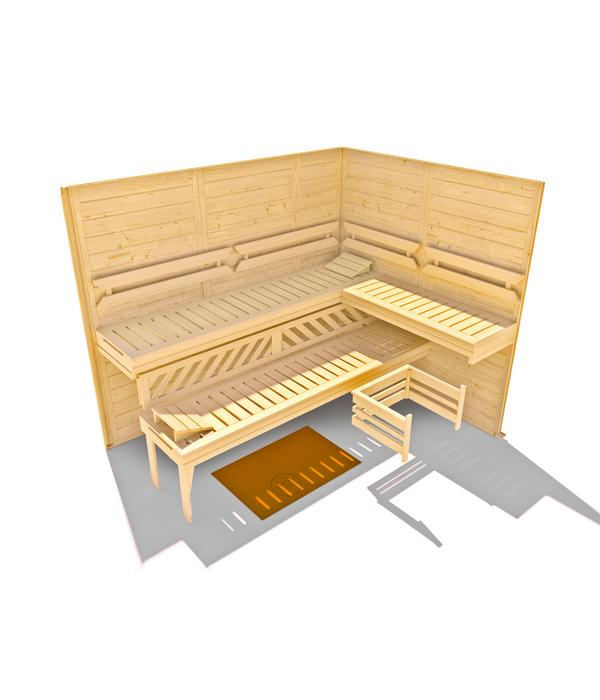 Weka Sauna Kemi Panorama inkl. Ofen, ca.