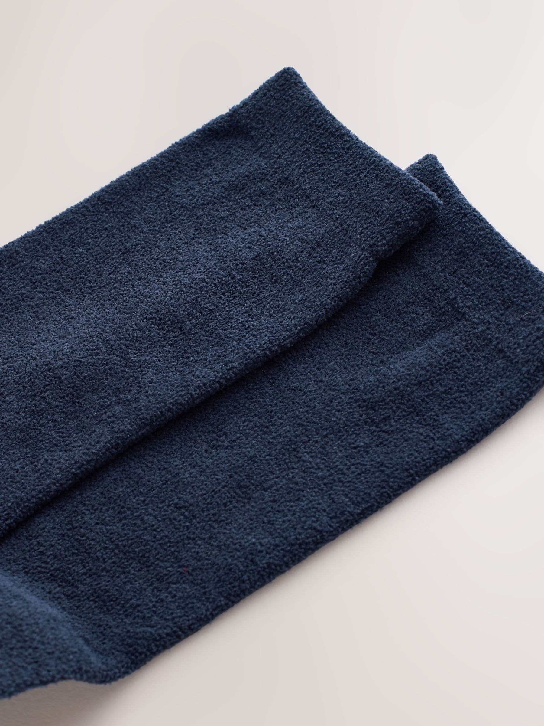 Donkerblauw - Set van 2 paar thermische fleece sokken