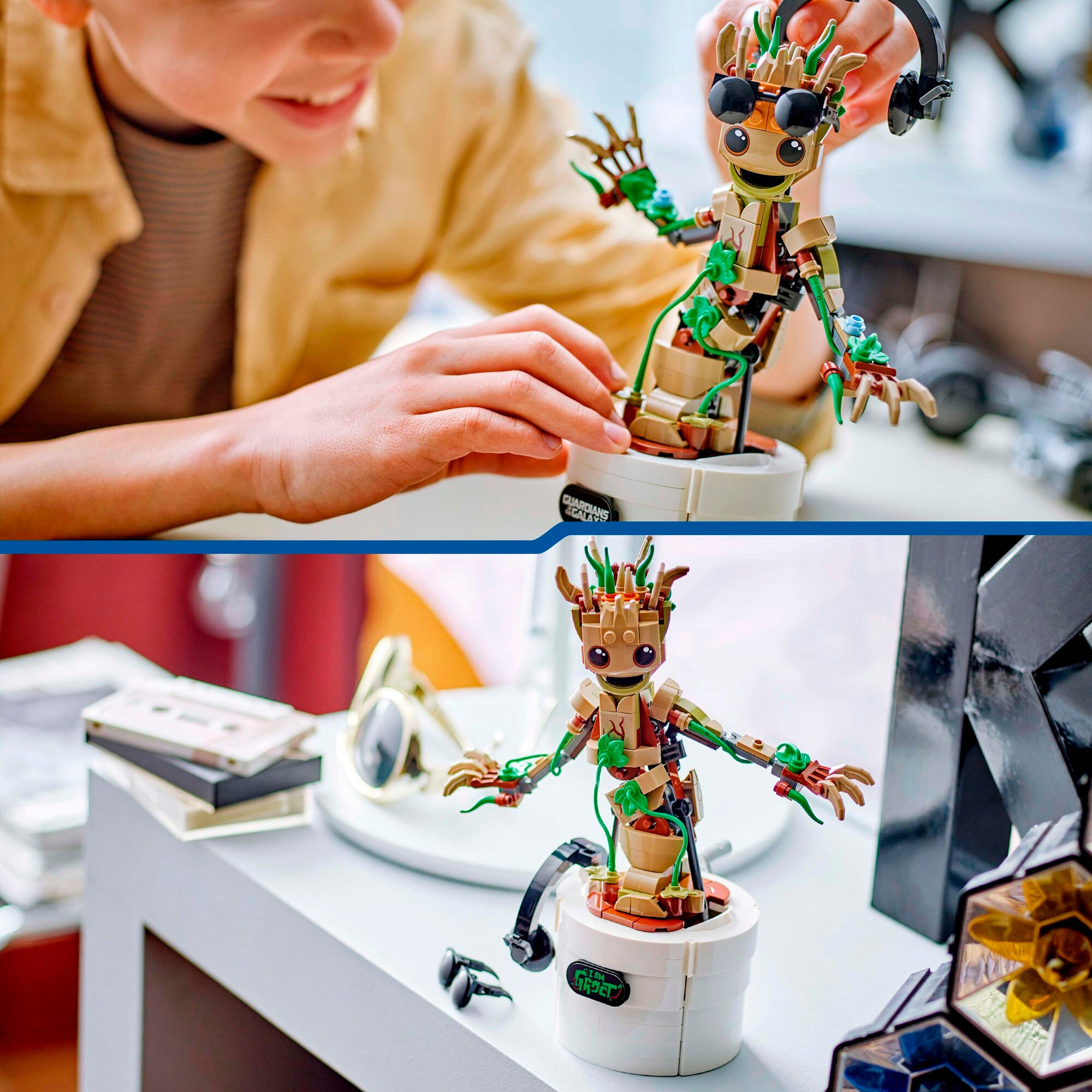 LEGO Konstruktionsspielzeug Marvel Super Heroes Tanzender Groot