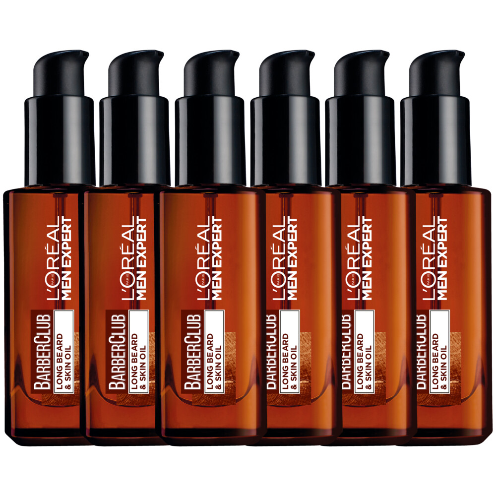 6x L'Oréal Men Expert Barberclub Baard & Gezichtsolie30 ml