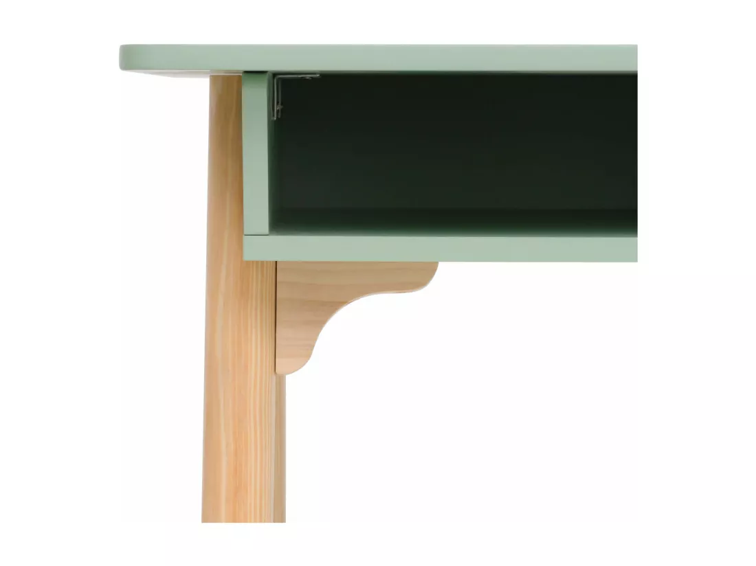 Bureau pour enfants Luan 70x90x50 MDF Pin Vert d'eau Marron