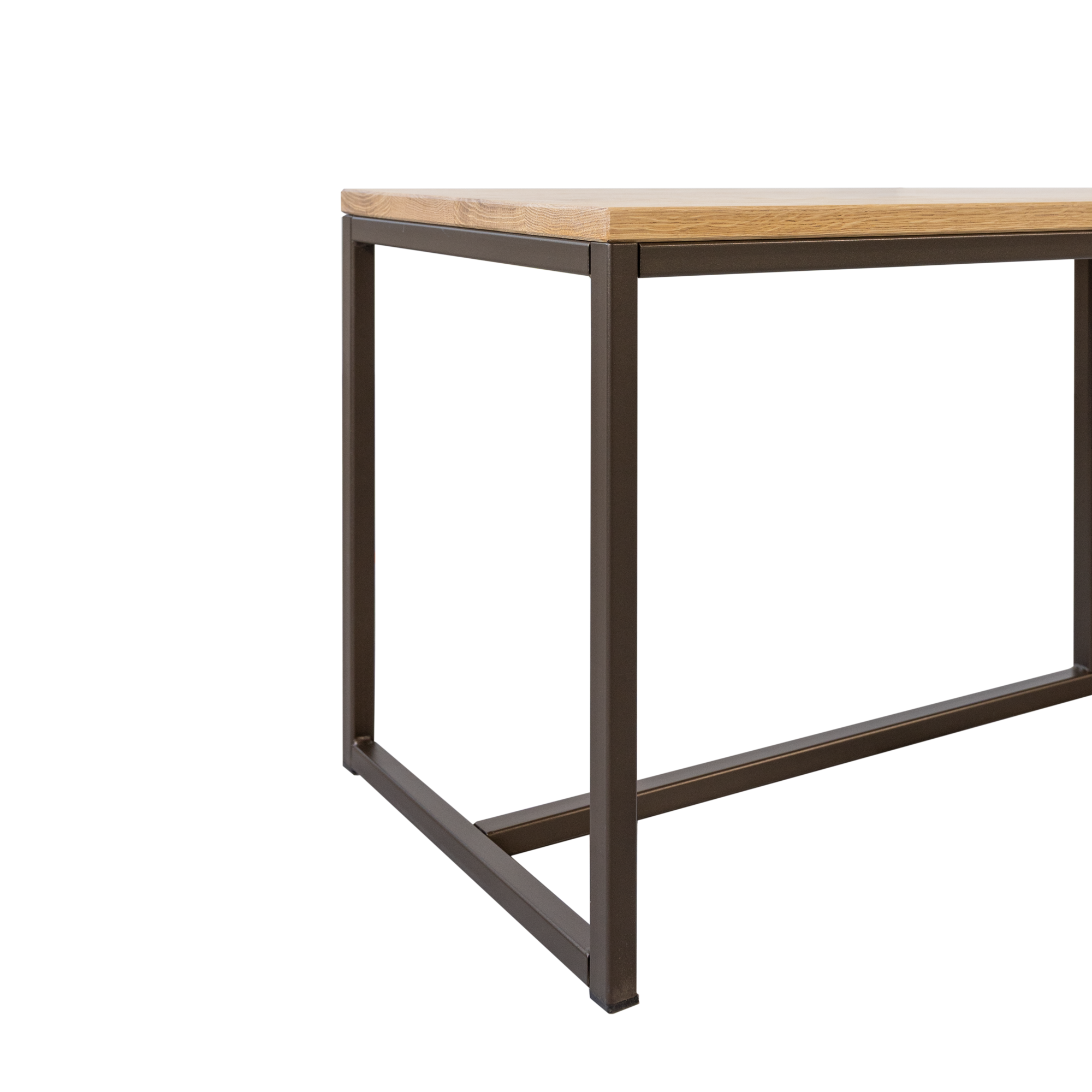 Eettafel Soho Anodic bruin/eiken 200x90 cm