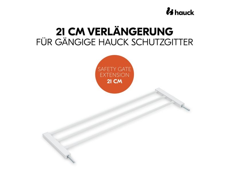 Hauck Verlängerung Türschutzgitter 21 cm Weiss Safety Gate Extension für gängige Hauck Schutzgitter