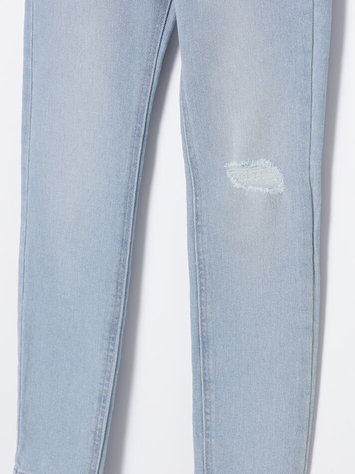 Calça jeans super skinny - Azul claro