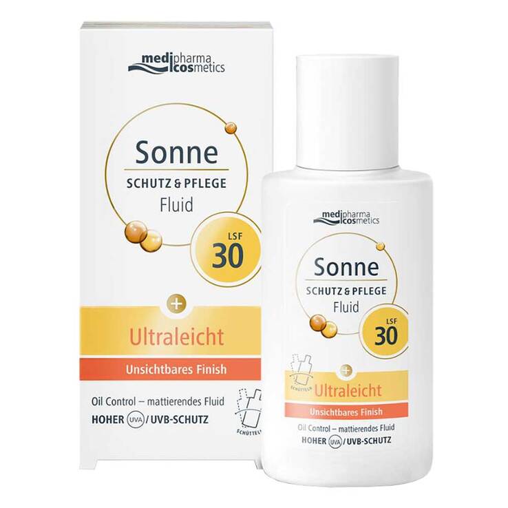 Sonne Schutz & Pflege Fluid ultraleicht LSF 30, 50 ml